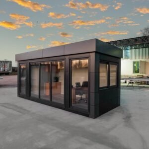 Bürocontainer Modell schwarzer Panther 240 x 600