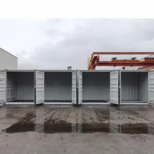 40ft Container mit vollem Seitenzugang weiß 2