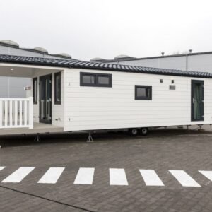 Barry weißes Mobilheim (12,5 x 4 m)