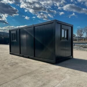 Bürocontainer schwarz 240x600