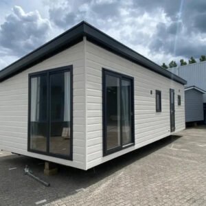 Mobilheim mit 2 Schlafzimmern / 4 Betten (9 x 4 m)