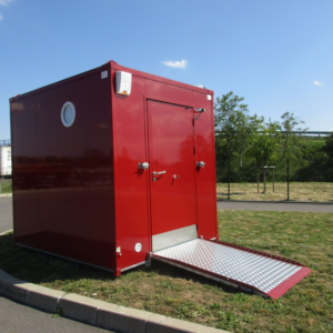 Container-Sanitärmodul für Behinderte