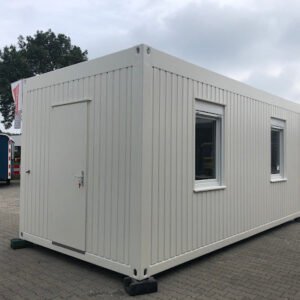 6 x 3 m Bürocontainer mit zwei Seitenfenstern