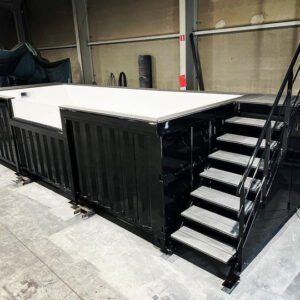 6-Meter-Container-Pool schwarz