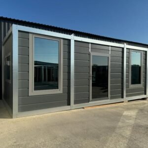 Bürocontainer 240x 600 grau