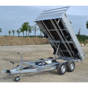 Hydraulischer Kippanhänger 2700 kg Sonne 300×150 cm elektrische Pumpe-Neu