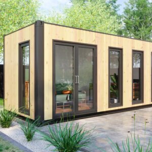 Vorgefertigtes Gartenbüro Gartenbüro mit Container v1 / 13.2m2
